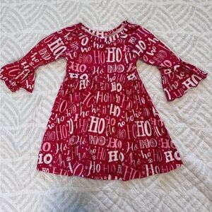 Charming Holiday Kids Dress in Red